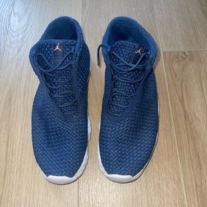 Size 10- JORDAN AIR FUTURE SNEAKERS BLUE